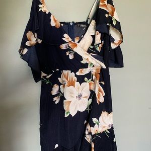 navy floral dress